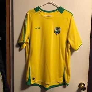 Mitre mock Brasil Soccer Jersey